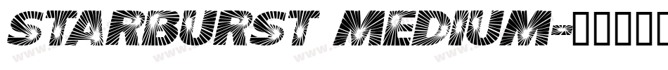 Starburst Medium字体转换
